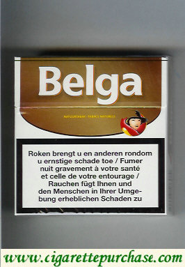 Belga white gold cigarettes hard box